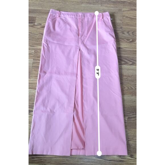 SIR. THE LABEL woven midi skirt GIACOMO SPLIT SKIRT IN PINK size 3 / us L - Picture 6 of 15